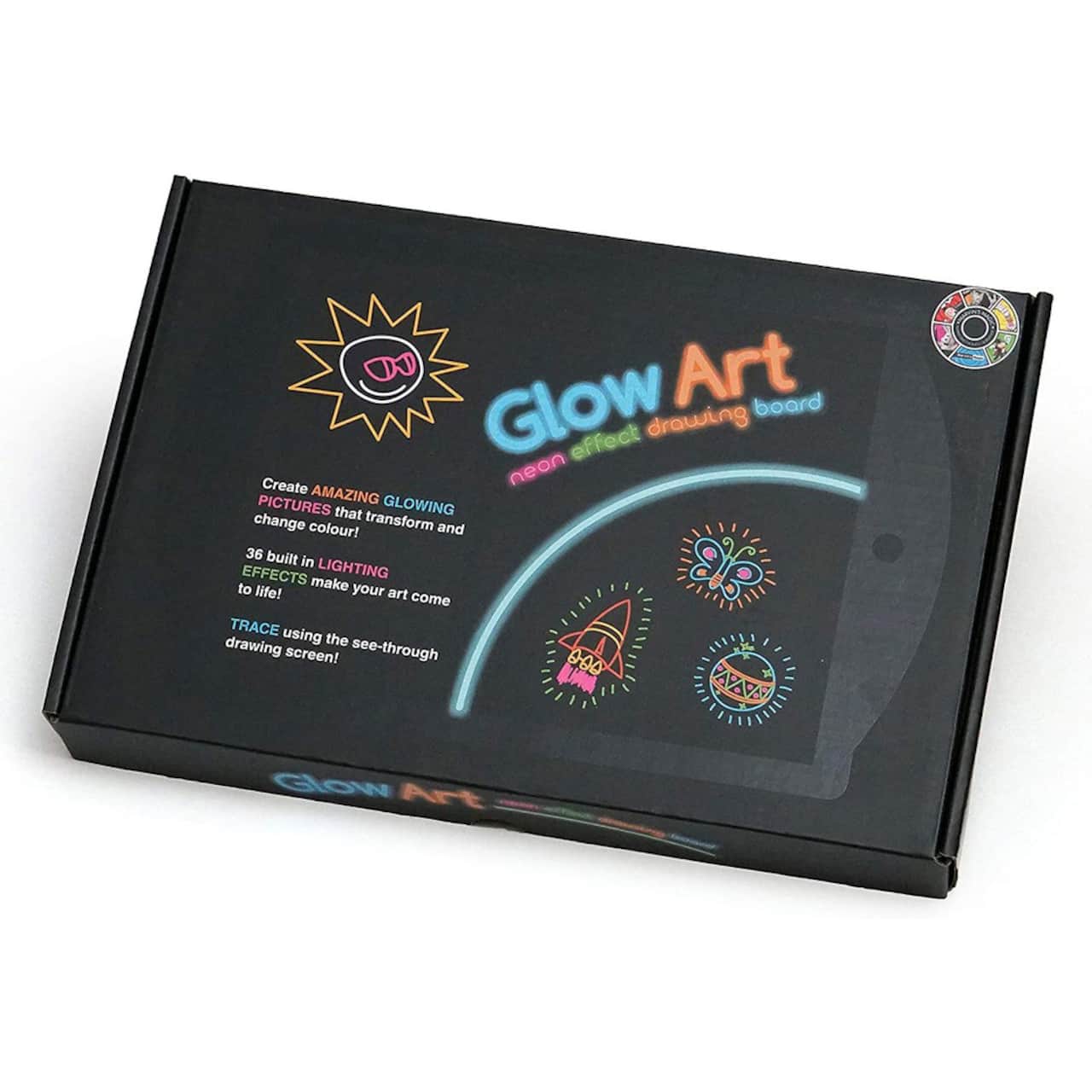 Marvin's Magic Black Glow Art Neon Effect Drawing Board